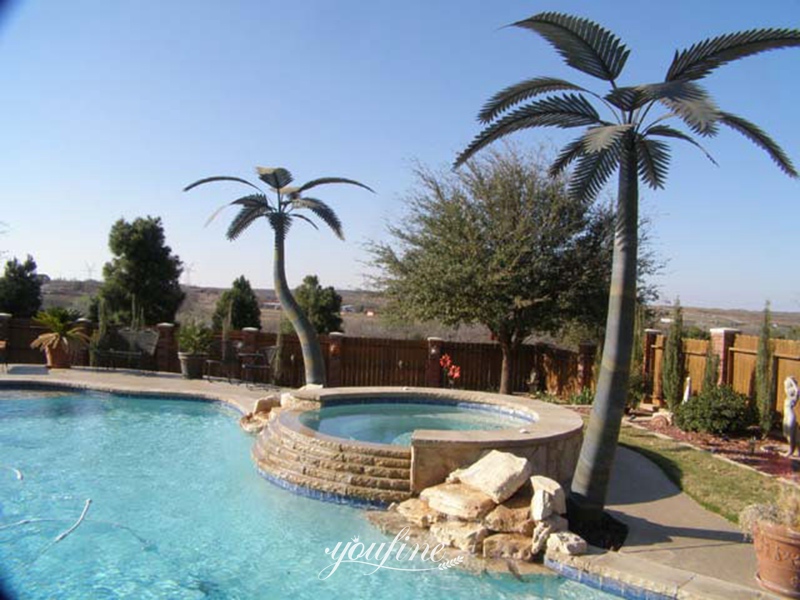 Outdoor Stainless Steel Palm Tree Sculpture for Sale CSS-707 - Stainless Steel Tree Sculpture - 16