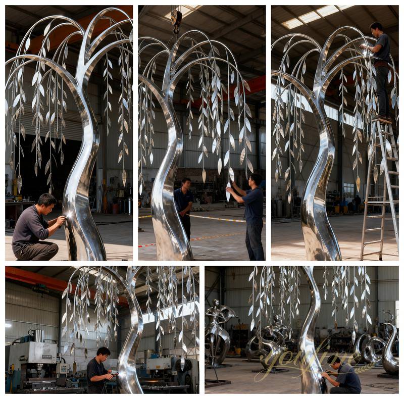 Large Outdoor Metal Tree Sculpture for Sale CSS-391 - Garden Metal Sculpture - 6