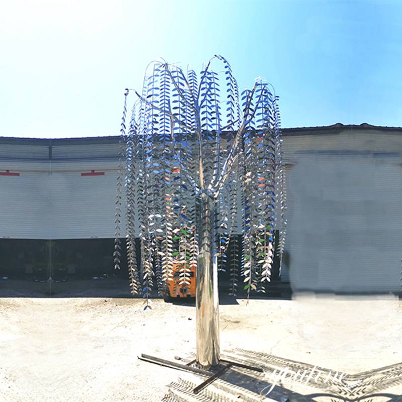 Outdoor Free Standing Metal Tree Sculpture Willow Art Factory Supplier CSS-711 - Stainless Steel Tree Sculpture - 3
