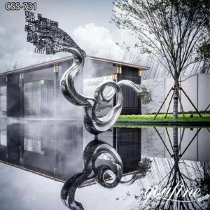 Abstract Metal Art Sculpture Water Feature Supplier CSS-731
