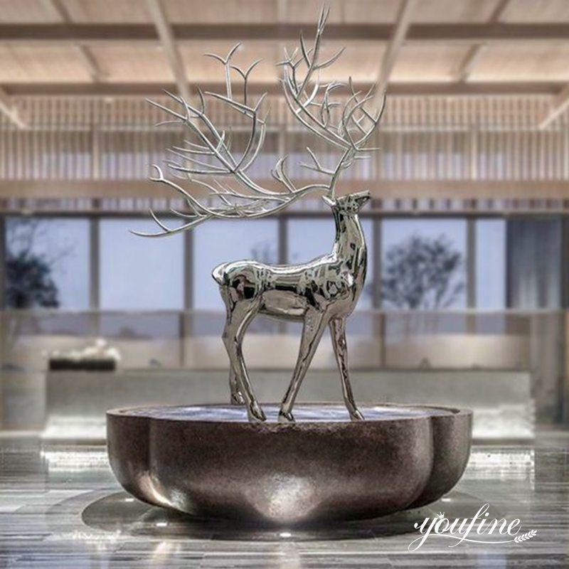 Large Metal Deer Sculpture- YouFine Sculpture