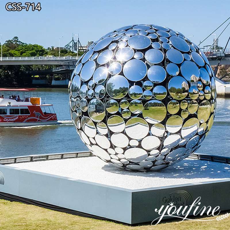 Metal Ball Sculpture Public Art Design Factory Supply CSS-714 (2)