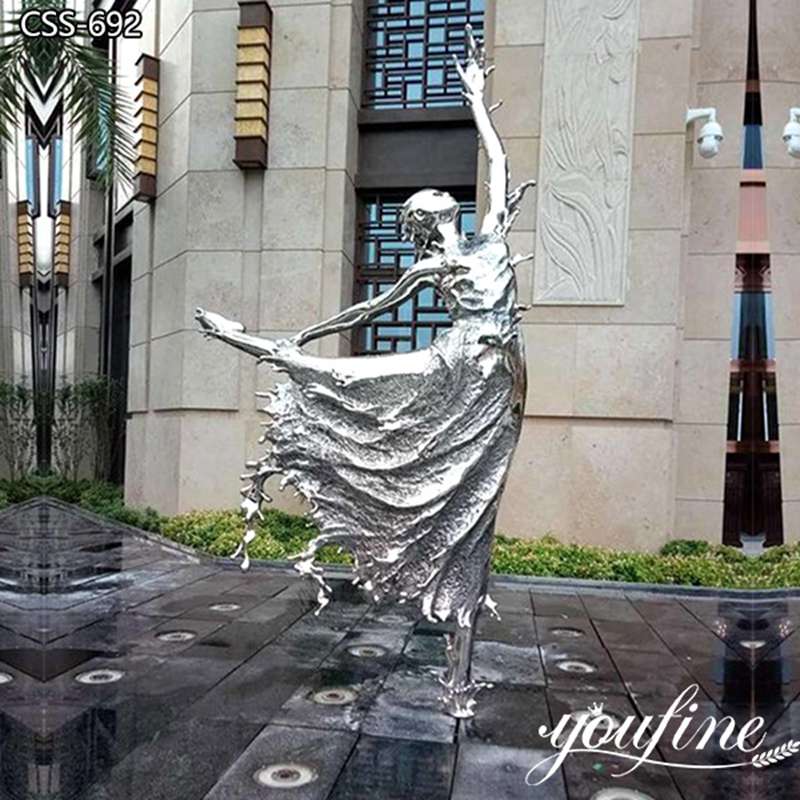 Modern Dancing Sculpture Stainless Steel Factory Supply CSS-692