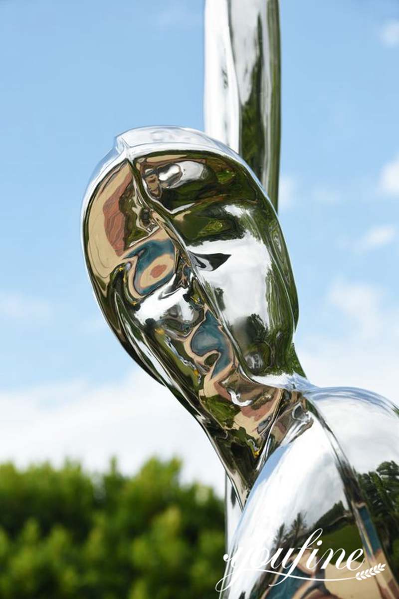 Baseball Man Abstract Metal Sculpture Factories Supplier CSS-698 - Stainless Steel Figure Statue - 6