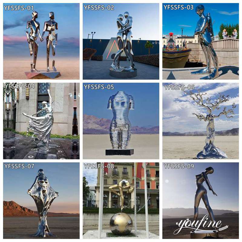 Modern Dancing Sculpture Stainless Steel Factory Supply CSS-692 - Garden Metal Sculpture - 3