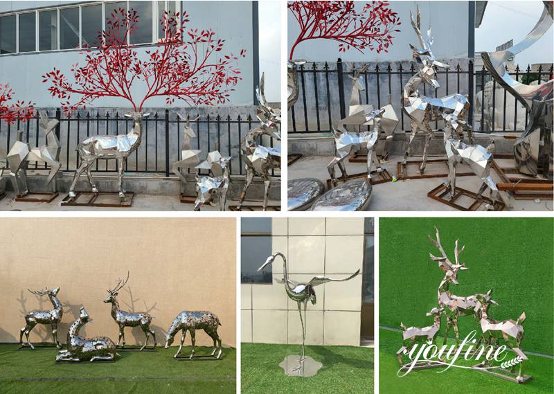 deer sculpture for garden - YouFine Sculpture