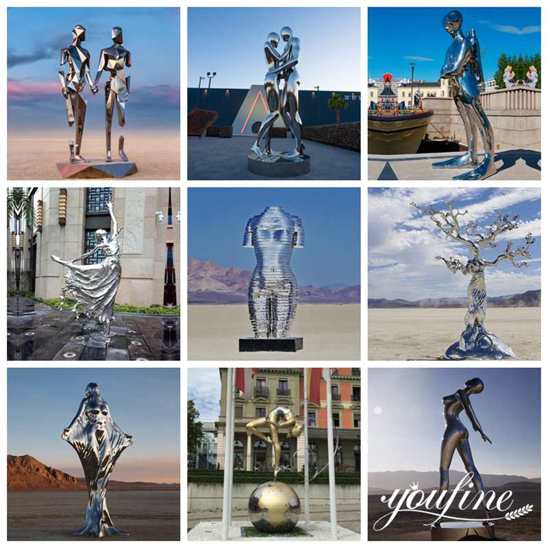Baseball Man Abstract Metal Sculpture Factories Supplier CSS-698 - Stainless Steel Figure Statue - 1