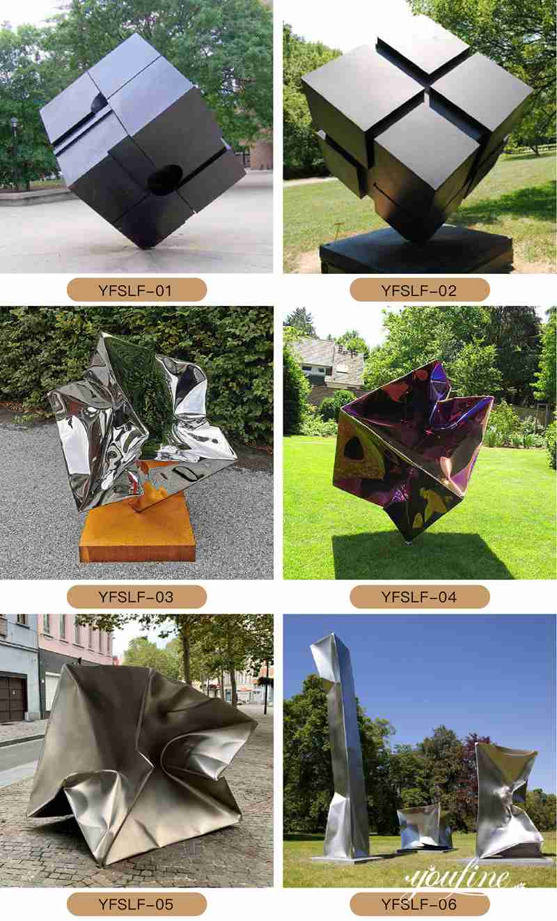 metal cube sculpture - YouFine Sculpture (2)