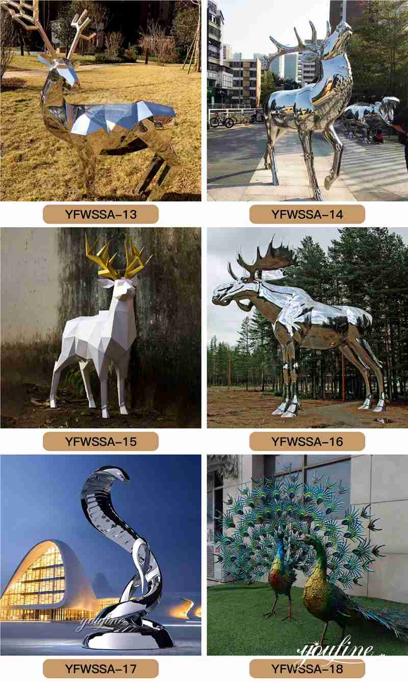 metal deer sculpture- YouFine Sculpture (1)
