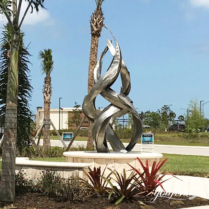 modern stainless steel sculpture- YouFine Sculpture (2)