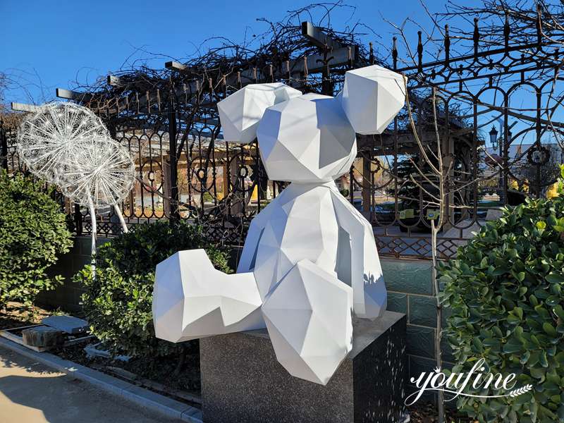 Stainless Steel Rabbit Sculpture for Garden for Sale CSS-742 - Garden Metal Sculpture - 2