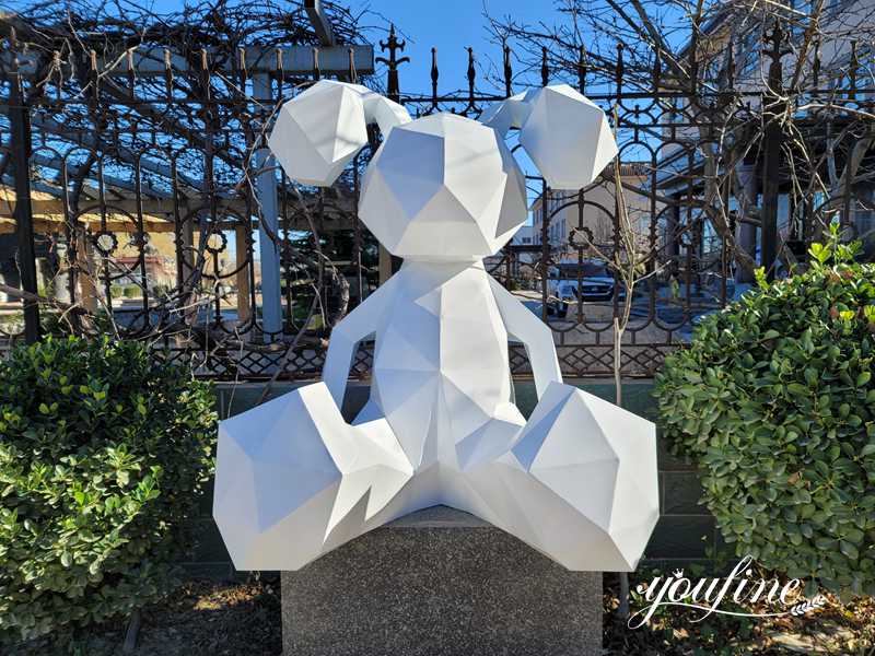 Stainless Steel Rabbit Sculpture for Garden for Sale CSS-742 - Garden Metal Sculpture - 1