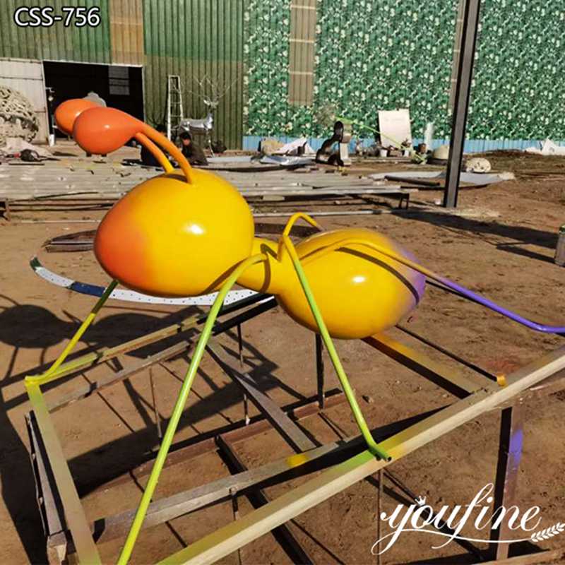 Metal Ant Sculpture Animal Artworks Decor Manufacturer CSS-756 - Garden Metal Sculpture - 2