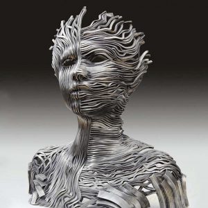 Metal Face Sculpture Modern Abstract Art Decor Manufacturer CSS-05