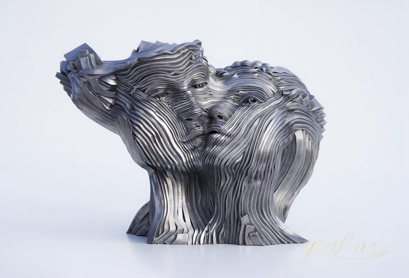 Metal Face Sculpture Modern Abstract Art Decor Manufacturer CSS-05 - Garden Metal Sculpture - 5
