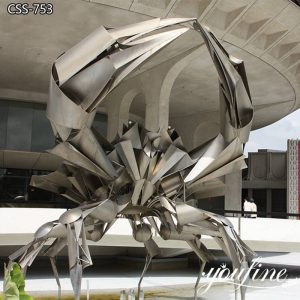 Metal Spider Sculpture Large Abstract Art Design for Sale CSS-753