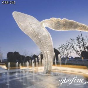 Metal Whale Sculpture Night Light Art Decor for Sale CSS-741