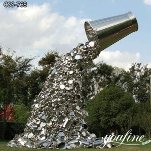 Modern Art Sculpture Stainless Steel Art Decor Supplier CSS-768