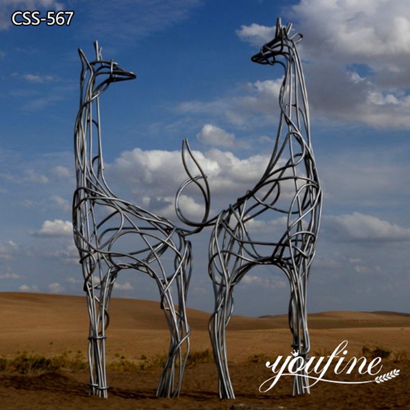 giraffe outdoor decor-YouFine Sculpture 
