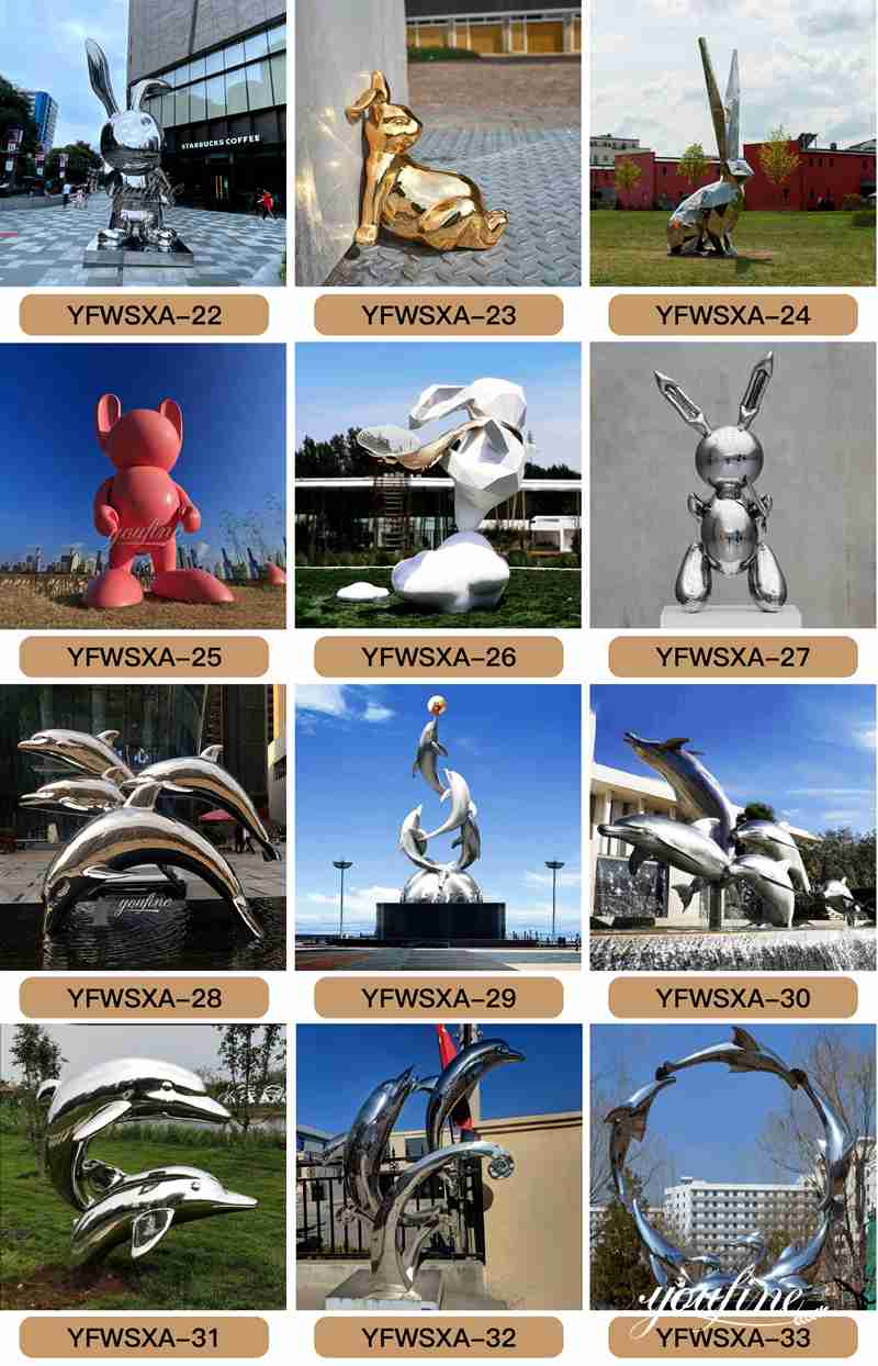 large stainless steel sculpture - YouFine Sculpture (2)