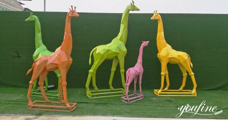 life size giraffe statue-YouFine Sculpture