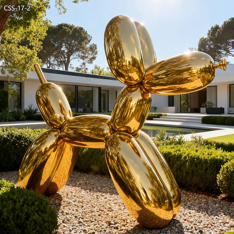 Outdoor Metal Balloon Dog Sculpture by Jeff Koons for Sale CSS-17-2