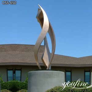 Abstract Metal Outdoor Sculpture Stainless Steel Decor Supplier CSS-650