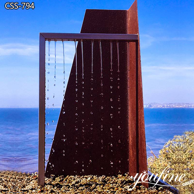 Corten Steel Water Feature Outdoor Metal Fountain for Sale CSS-794 (2)