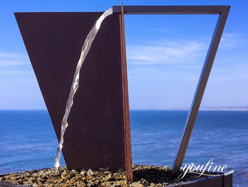 Corten steel fountain - YouFine Sculpture