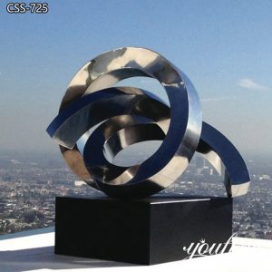 Modern Stainless Steel Sculpture Abstract Design from Supplier CSS-725