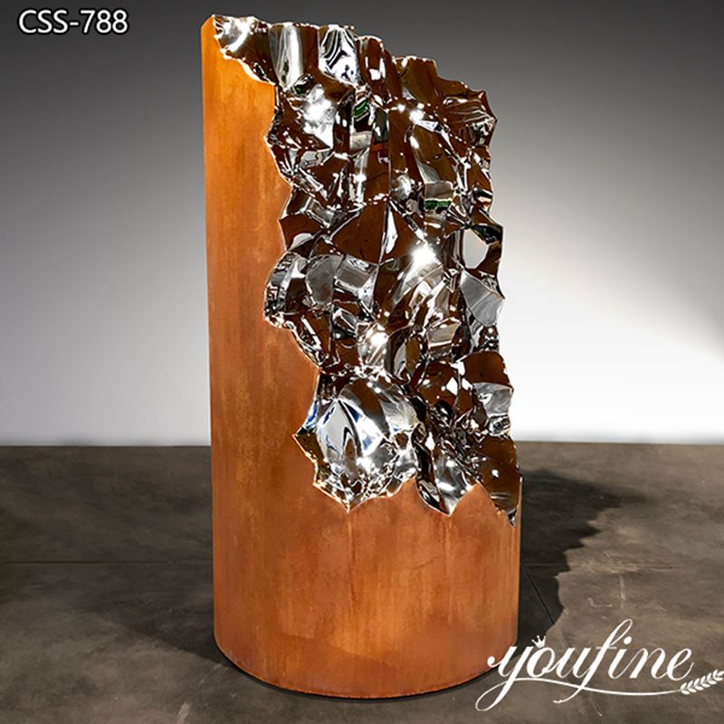 Outdoor Metal Art Sculpture Modern Lawn Decor Manufacturer CSS-788 - Abstract Corten Sculpture - 2