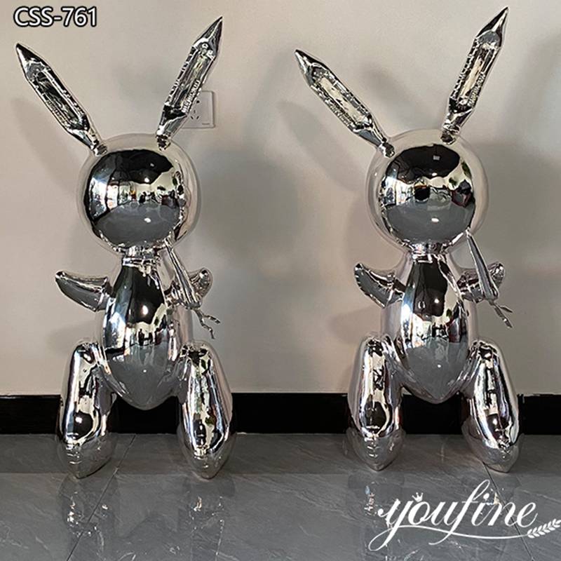 Stainless Steel Rabbit Sculpture Mirror Modern Design for Sale CSS-761