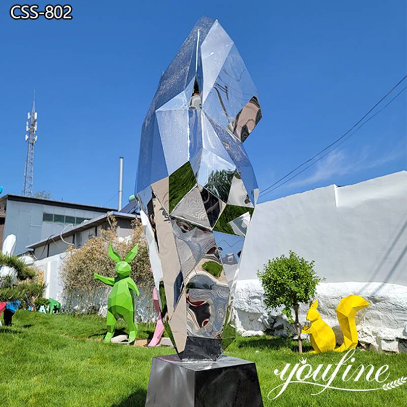 Geometric Horse Sculpture Modern Stainless Steel Decor Manufacturer CSS-802 - Garden Metal Sculpture - 2