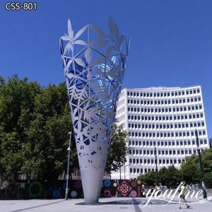 Large Stainless Steel Sculpture Modern Outdoor Decor Supplier CSS-801