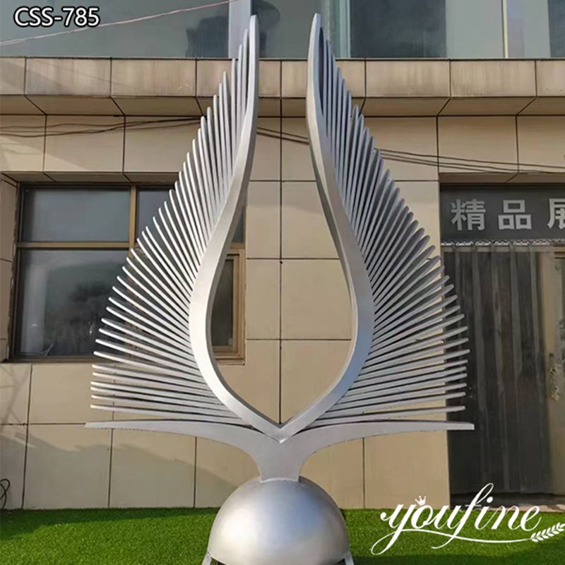 Metal Wing Sculpture Stainless Steel Factory Manufacturer CSS-785