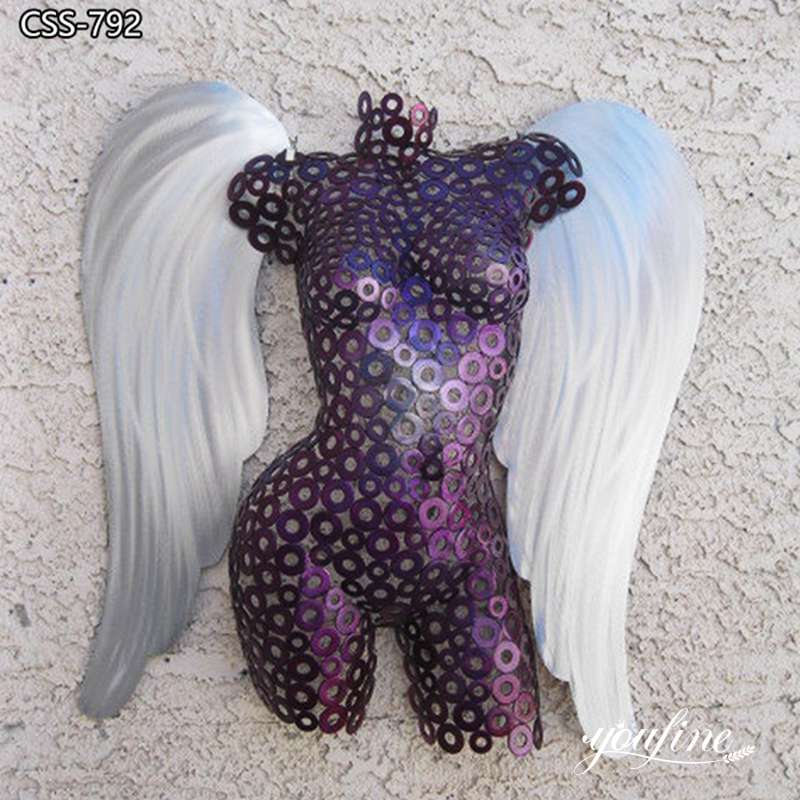Modern Angel Statue Stainless Steel Wall Decor for Sale CSS-792 - Hotel&House Decor - 3