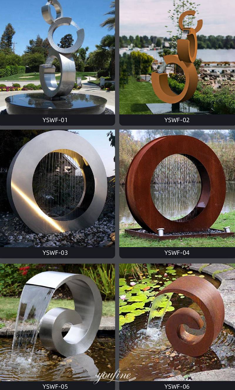 modern metal sculpture fountains - YouFine Sculpture