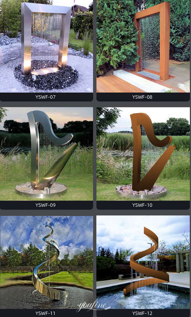 modern metal sculpture fountains - YouFine Sculpture