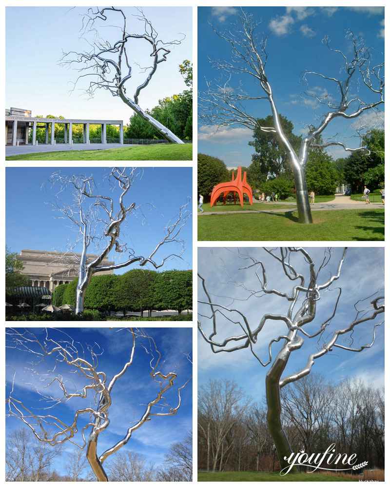 stainless steel tree sculpture - YouFine Sculpture (1)