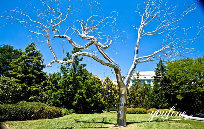 Stainless Steel Tree Sculpture Modern Outdoor Decor Supplier CSS-772 - Garden Metal Sculpture - 1