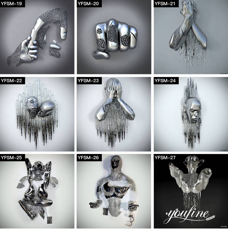 stainless steel wall decor - YouFine Sculpture (1)