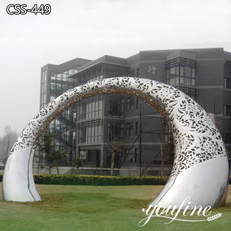 Hollow Sculpture Modern Stainless Steel Art Design for Sale CSS-449