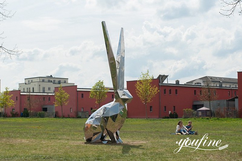 Metal Bunny Sculpture - YouFine Sculpture