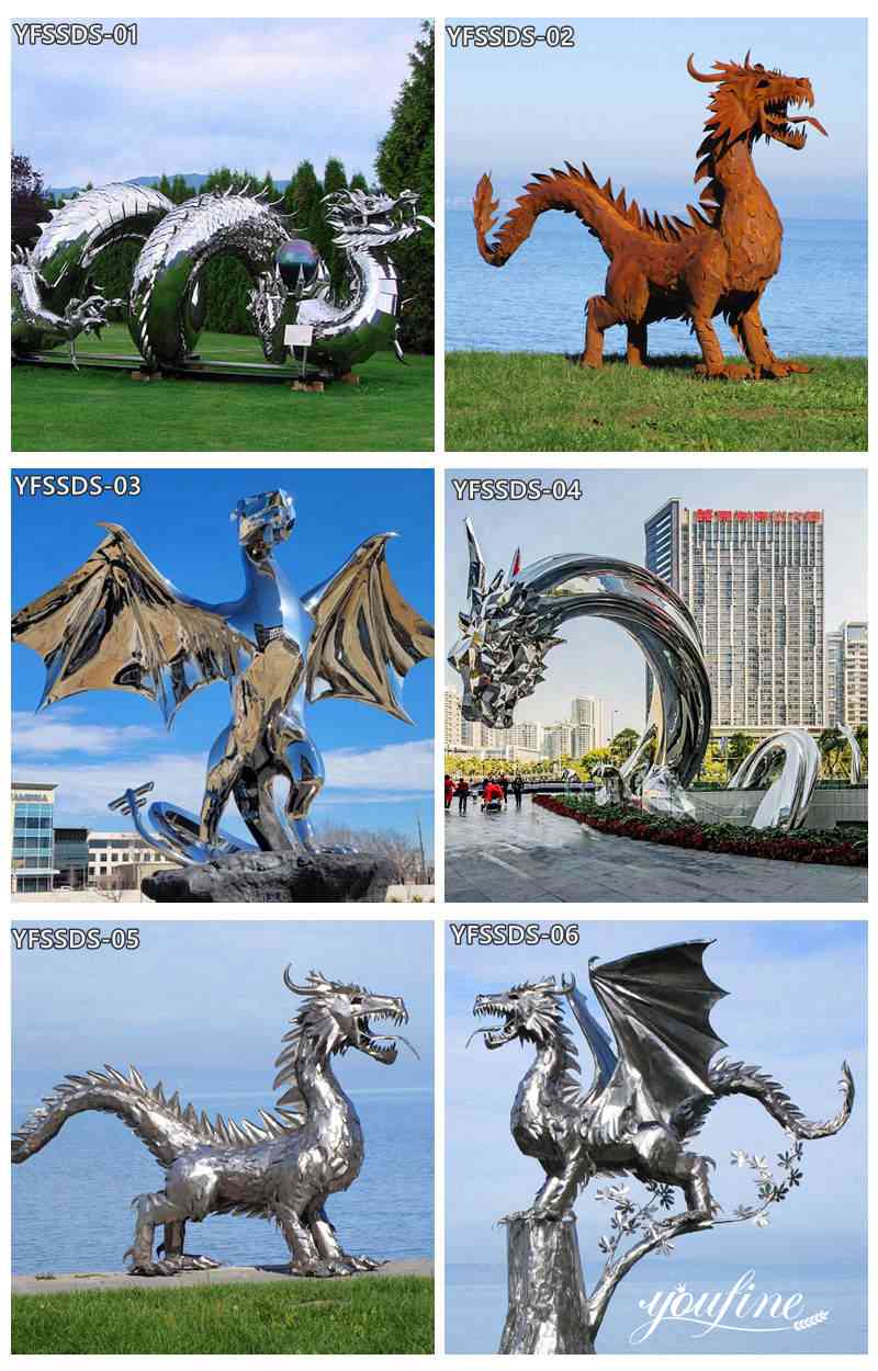 dragon yard decor - YouFine Sculpture