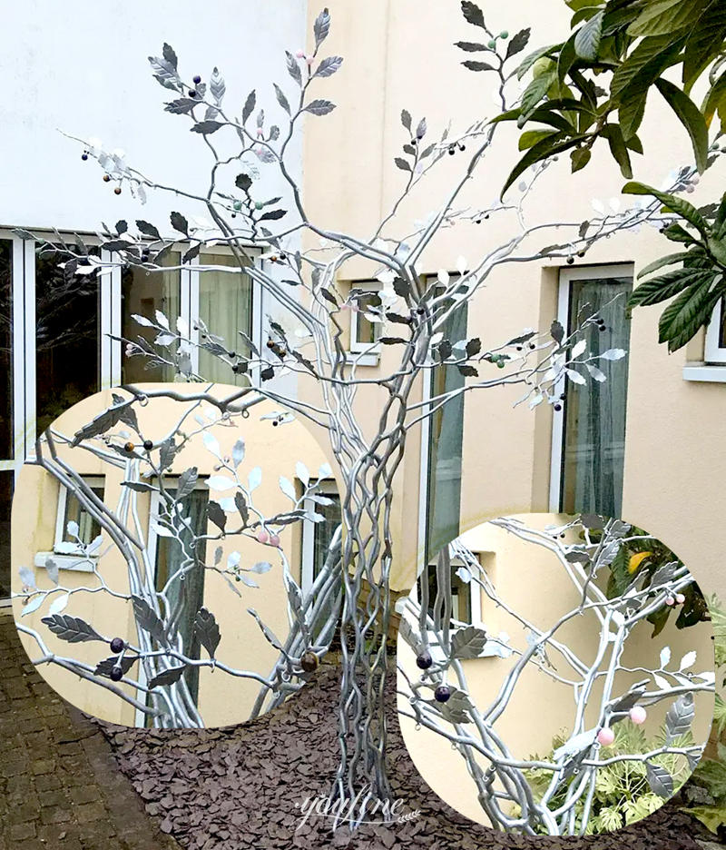metal outdoor wire tree sculpture for sale