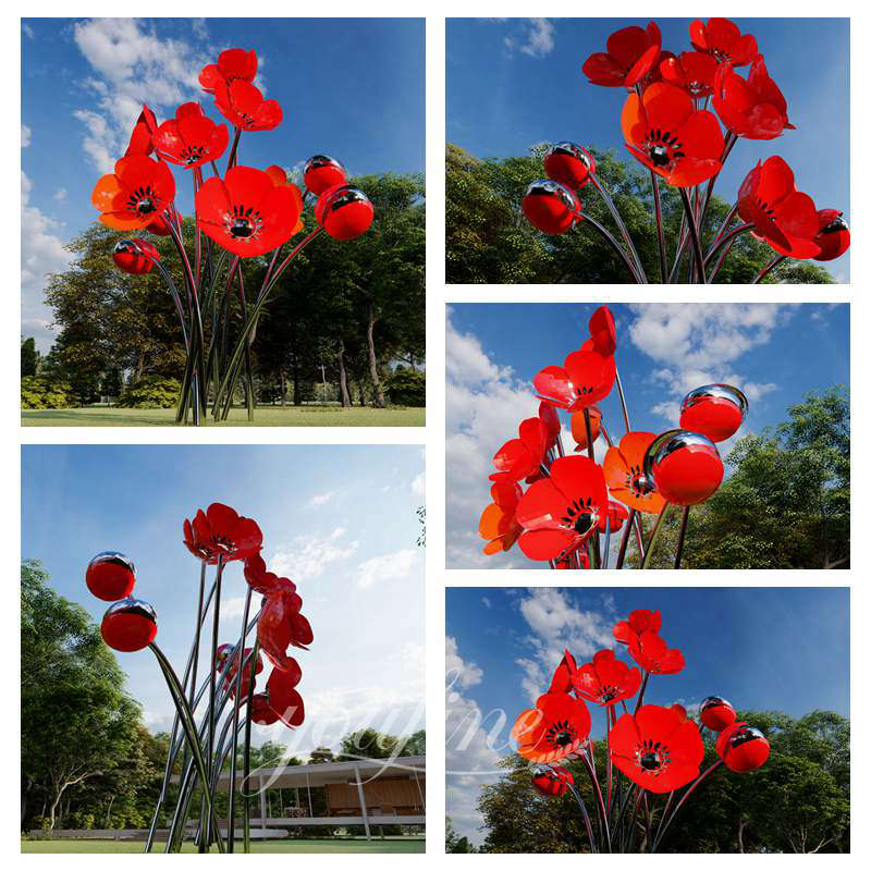 giant metal flower sculpture - YouFine Sculpture