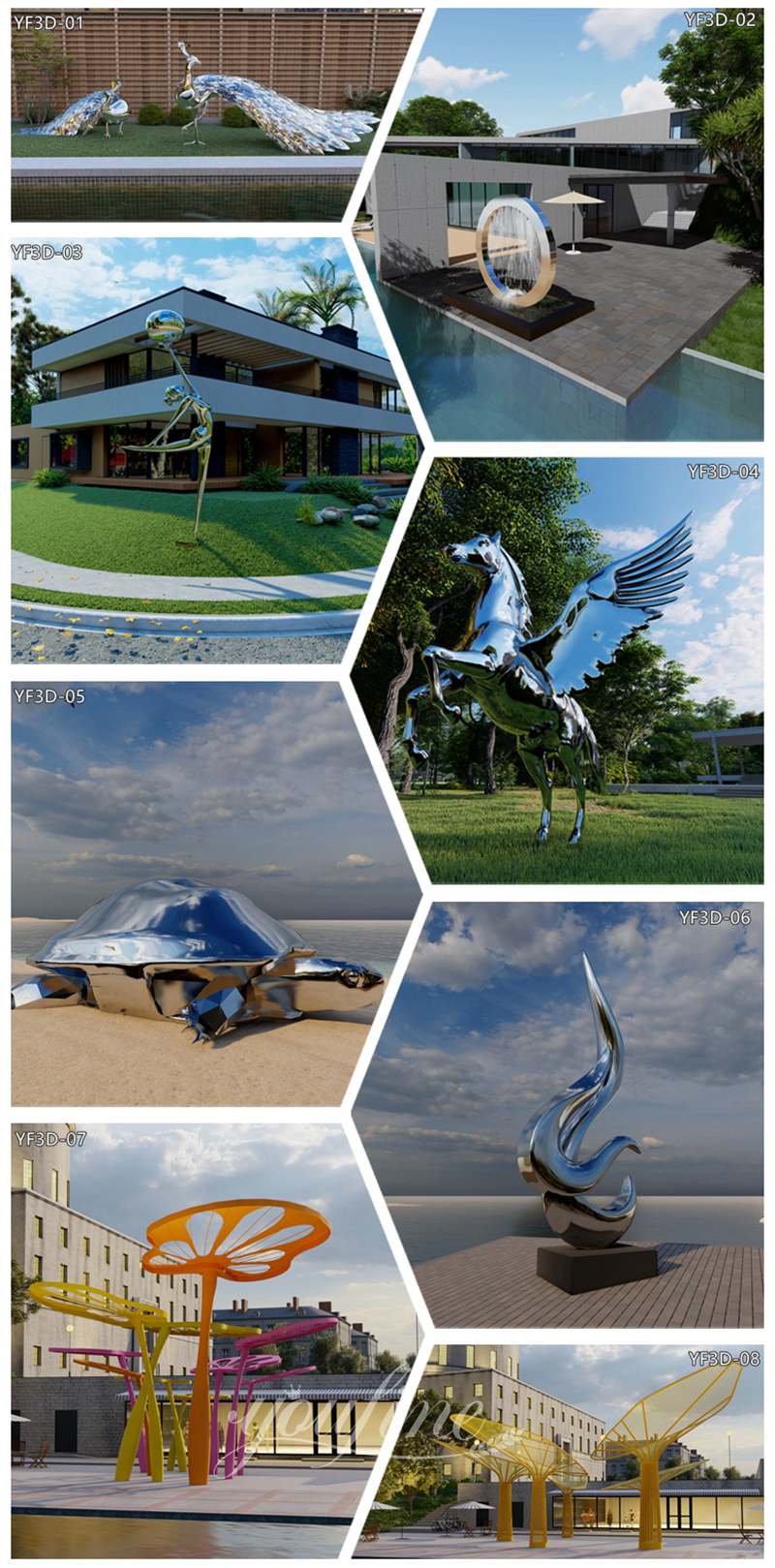 2022 Newly Design Metal Outdoor Dolphin Fountain for Pool CSS-847 - Large Metal Water Fountain - 6