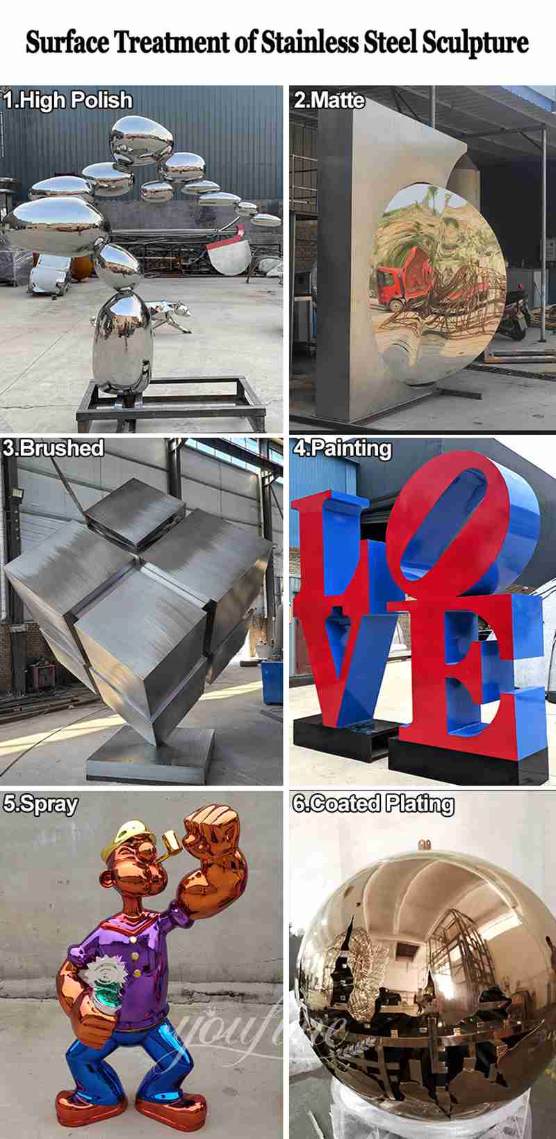 outdoor stainless steel sculpture - YouFine Sculpture (1)
