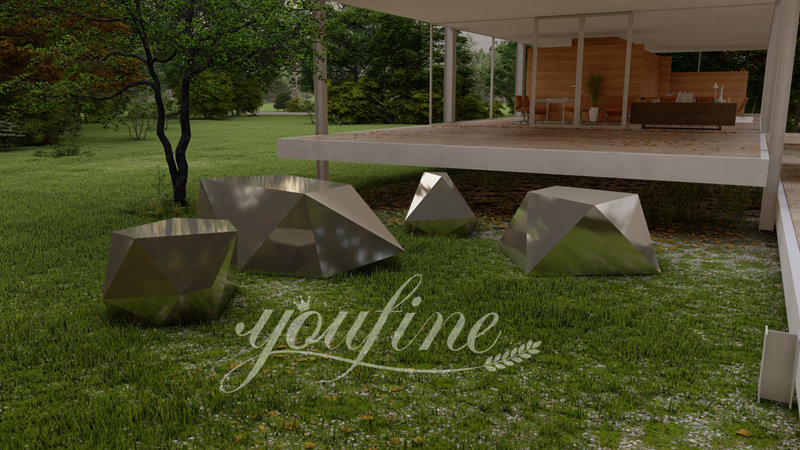 Metal Rock Sculpture - YouFine Sculpture