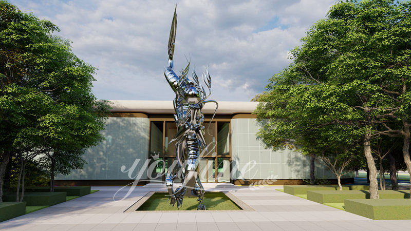 Metal dragon sculpture - YouFine Sculpture (2)